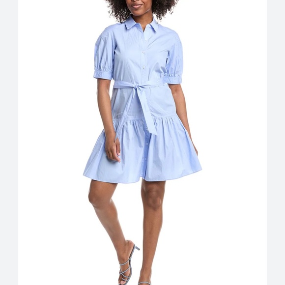 DEREK LAM 10 CROSBY LUMA SHIRTDRESS - Picture 1 of 5